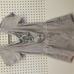 Essue shorts romper NWT gray medium distressed fabric